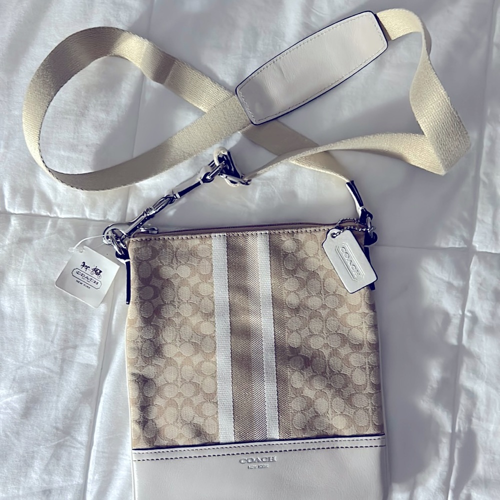 Coach cream colored Crossbody